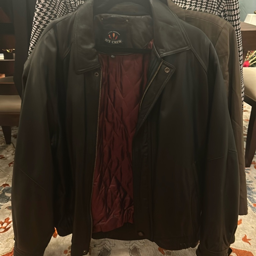 Ivy crew leather coat